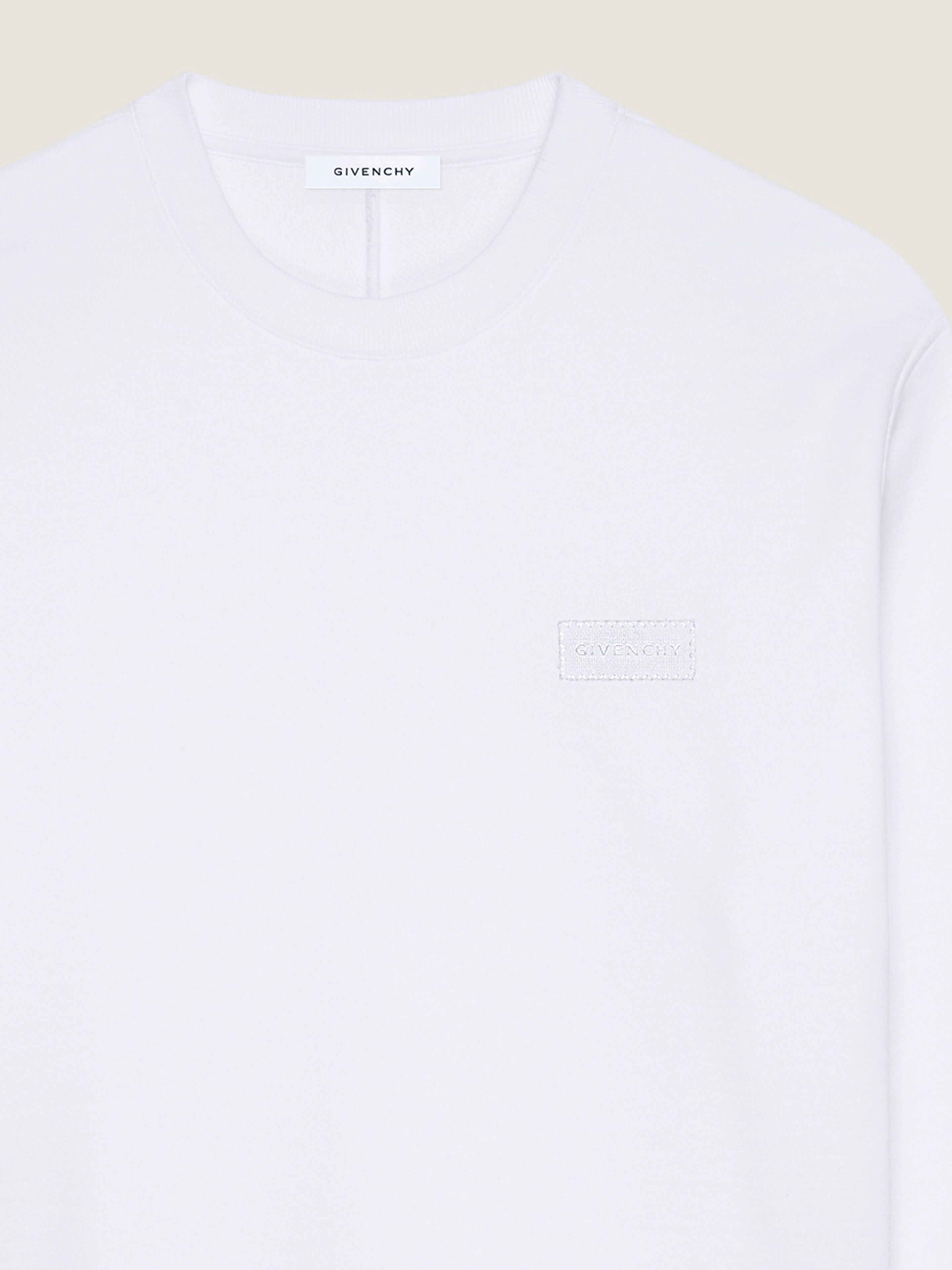 Sweatshirt in fleece with GIVENCHY patch